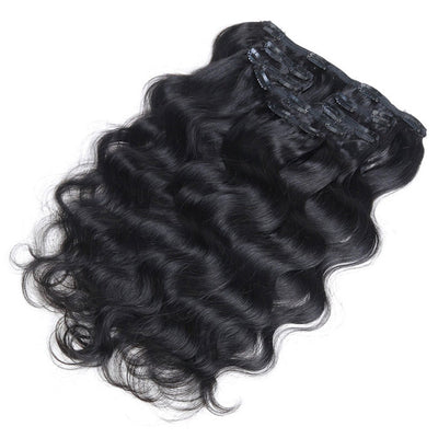 Best Beauty Hair Body Wave Clips In Virgin Human Hair Extensions for Women