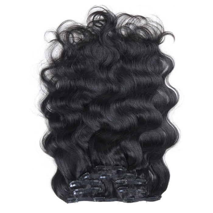 Best Beauty Hair Body Wave Clips In Virgin Human Hair Extensions for Women