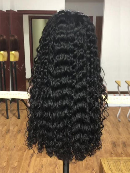 Best Beauty Hair Customized 5x5 HD Lace Closure Wig Water Wave Double Drawn Human Hair