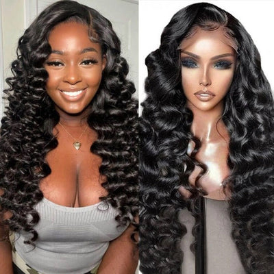 6x4 Glueless Lace Closure Wig Loose Wave Best Beauty Virgin Human Hair