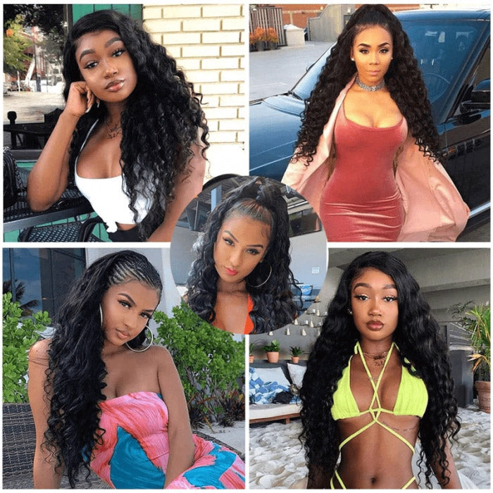 6x4 Glueless Lace Closure Wig Loose Wave Best Beauty Virgin Human Hair