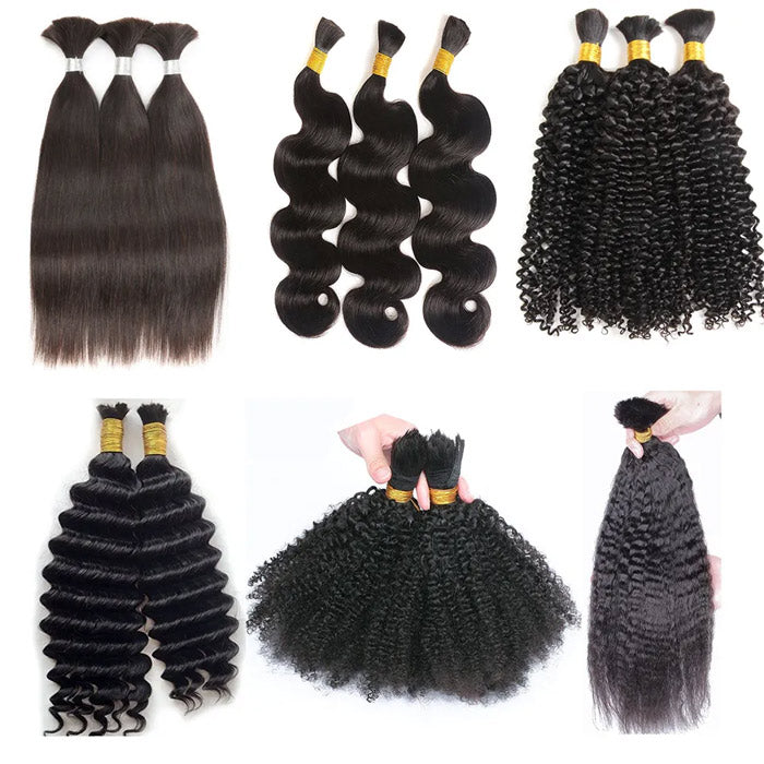 Best Beauty 10A Bulk Braiding Virgin Human Hair 6 Styles You Can Choose