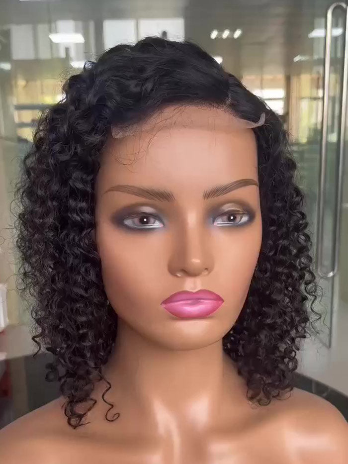 Best Beauty Hair 5x5 Lace Closure Wig Kinky Curly Virgin Human Hair