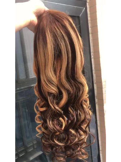 Best Beauty Hair Customized Ombre Highlight Lace Frontal Wig Human Hair