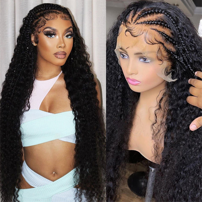 Best Beauty Hair Jerry Curl 360 Lace Frontal Wig Pre Plucked Virgin Human Hair