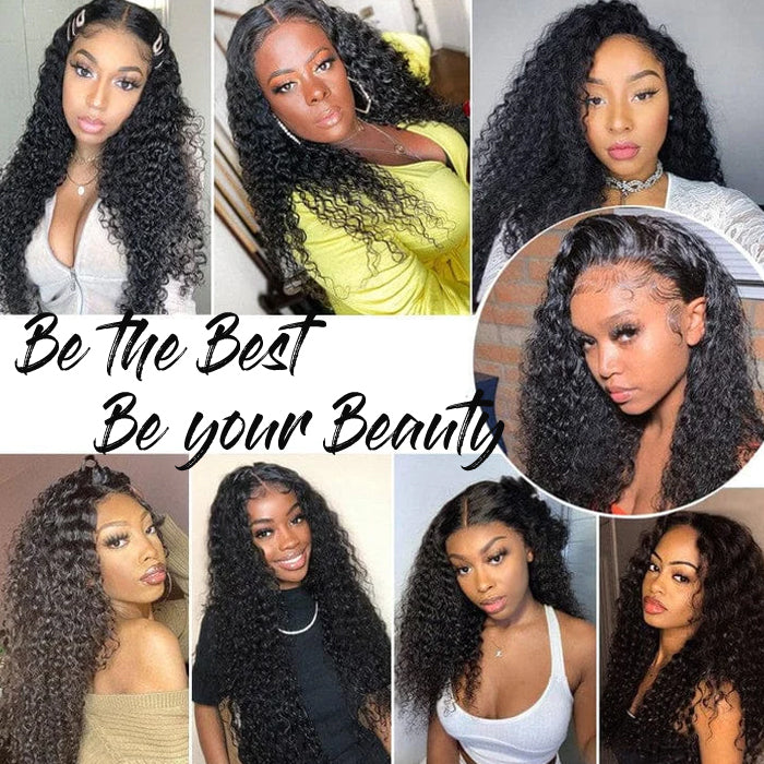 Best Beauty Hair Jerry Curl Bundles with Lace Frontal Virgin Human Hair Weave