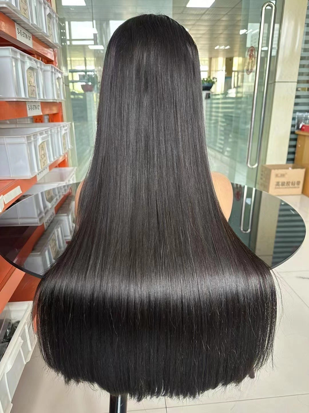 Best Beauty Hair Customized Bone Straight Lace Closure Wig Raw Virgin Human Hair