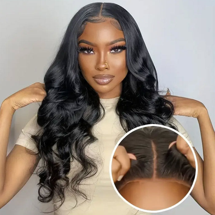 Body Wave 6x4 Pre Cut Wear Go Glueless Lace Closure Wig Pre Plucked Best Beauty Human Hair