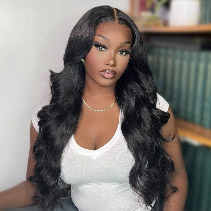 Body Wave 6x4 Pre Cut Wear Go Glueless Lace Closure Wig Pre Plucked Best Beauty Human Hair