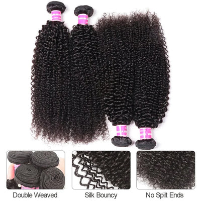 Jerry Curl Hair Weaves 3 or 4 Bundles Deals Best Beauty Virgin Human Hair Extensions