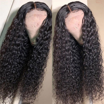 Water Wave 5x5 Glueless HD Lace Closure Wig Wet and Wavy Virgin Human Hair