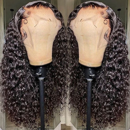 13x4 Invisible HD Lace Front Wig Human Hair Jerry Curl Virgin Hair Lace Wigs All Skin Melted