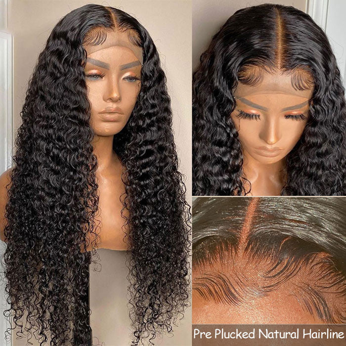 13x4 Invisible HD Lace Front Wig Human Hair Jerry Curl Virgin Hair Lace Wigs All Skin Melted