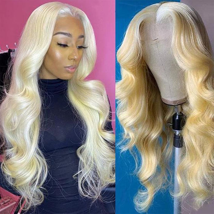 5x5 HD Lace Closure Wig Honey Blonde 613 Body Wave 4x4 Lace Closure Wig Pre Plucked