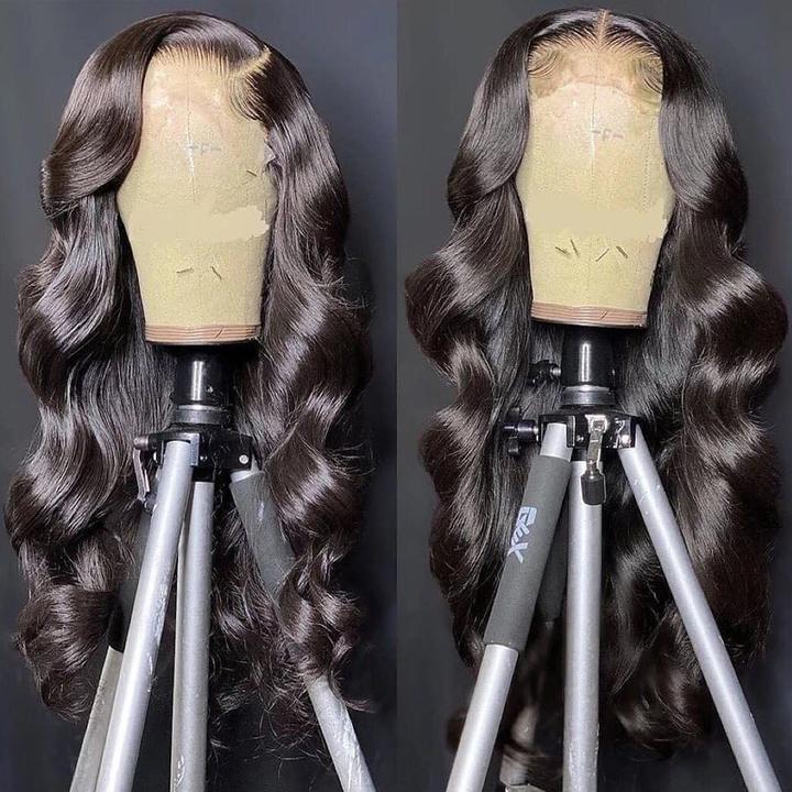 30 32 Inch Body Wave Lace Front Wig Pre Plucked 13x4 Lace Frontal Wigs Virgin Human Hair