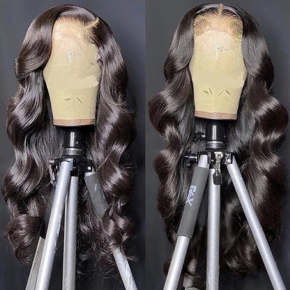 30 32 Inch Body Wave Lace Front Wig Pre Plucked 13x4 Lace Frontal Wigs Virgin Human Hair