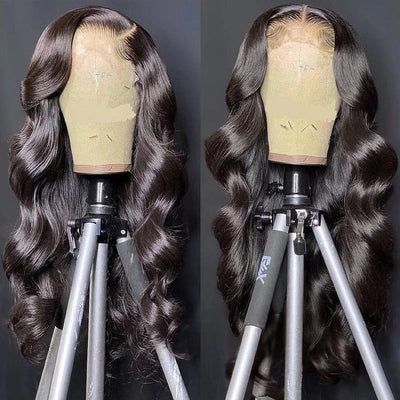 30 32 Inch Body Wave Lace Front Wig Pre Plucked 13x4 Lace Frontal Wigs Virgin Human Hair