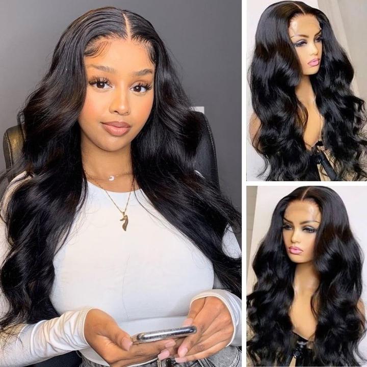 4x4 Lace Closure Wig Body Wave 150% or 180% Density Virgin Human Hair Wigs for Women Best Beauty Hair