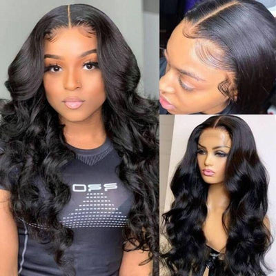 4x4 Lace Closure Wig Body Wave 150% or 180% Density Virgin Human Hair Wigs for Women Best Beauty Hair