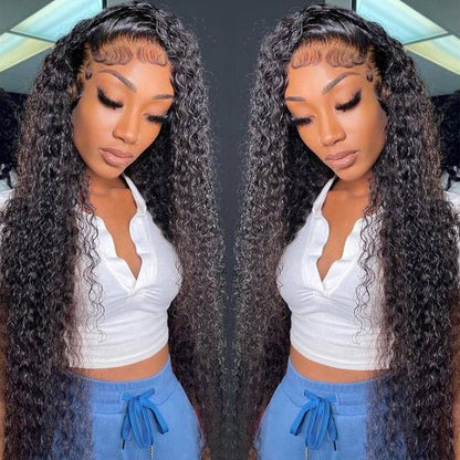 5x5 HD Lace Closure Wig Pre Plucked Jerry Curl Virgin Human Hair Lace Wigs with Baby Hair