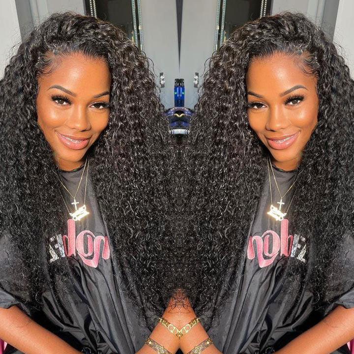 5x5 HD Lace Closure Wig Pre Plucked Jerry Curl Virgin Human Hair Lace Wigs with Baby Hair