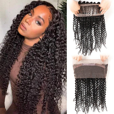 360 Lace Frontal Human Hair Straight Body Wave Deep Wave Curly Frontals Can Be Chosen