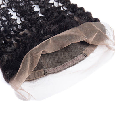 360 Lace Frontal Human Hair Straight Body Wave Deep Wave Curly Frontals Can Be Chosen