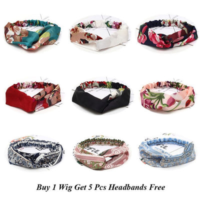 Water Wave Scarf Headband Wig Virgin Human Hair No Glue No Gel Buy 1 Get 5 Free Headbands