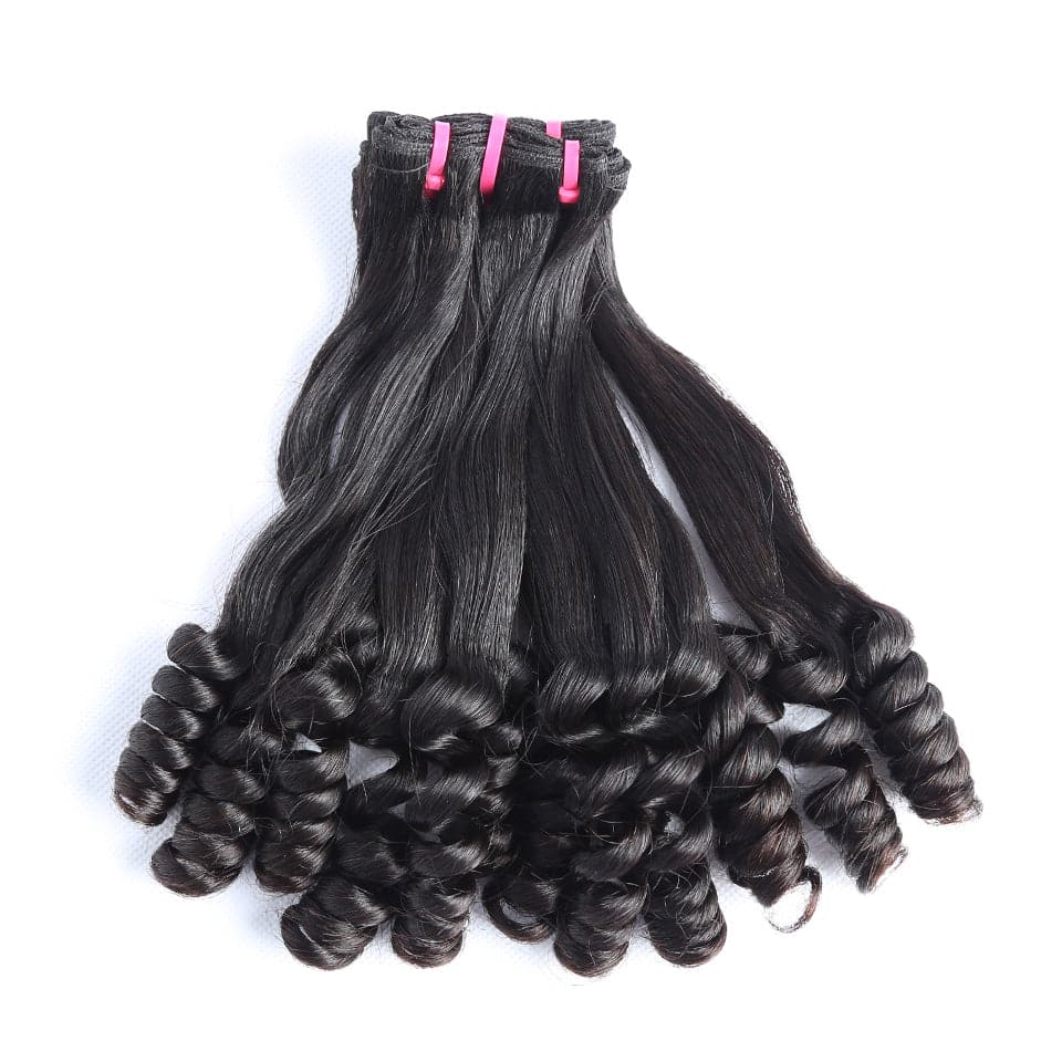 Best Beauty Funmi Curly Hair Extension Double Drawn Half Spiral Loose Curl