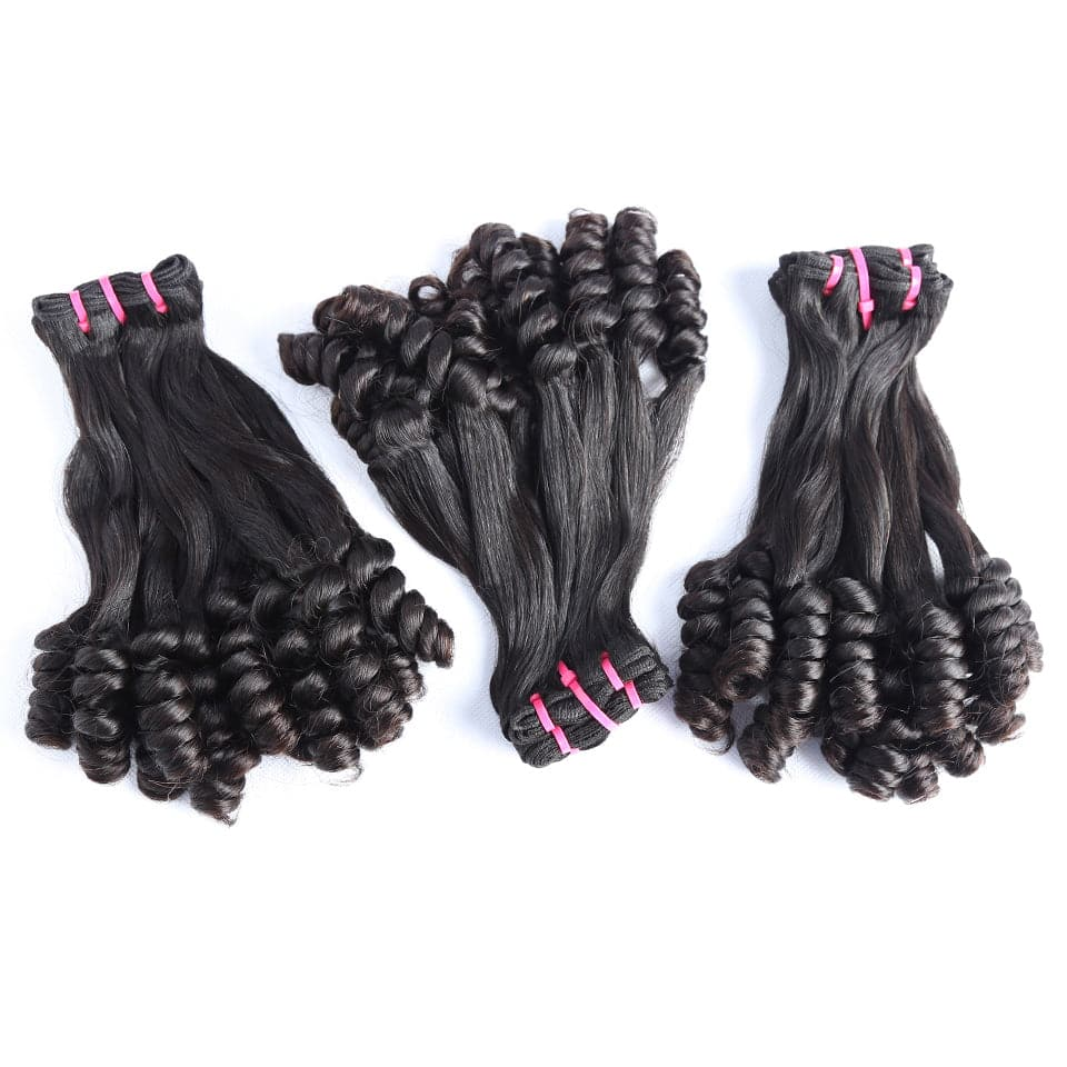 Best Beauty Funmi Curly Hair Extension Double Drawn Half Spiral Loose Curl