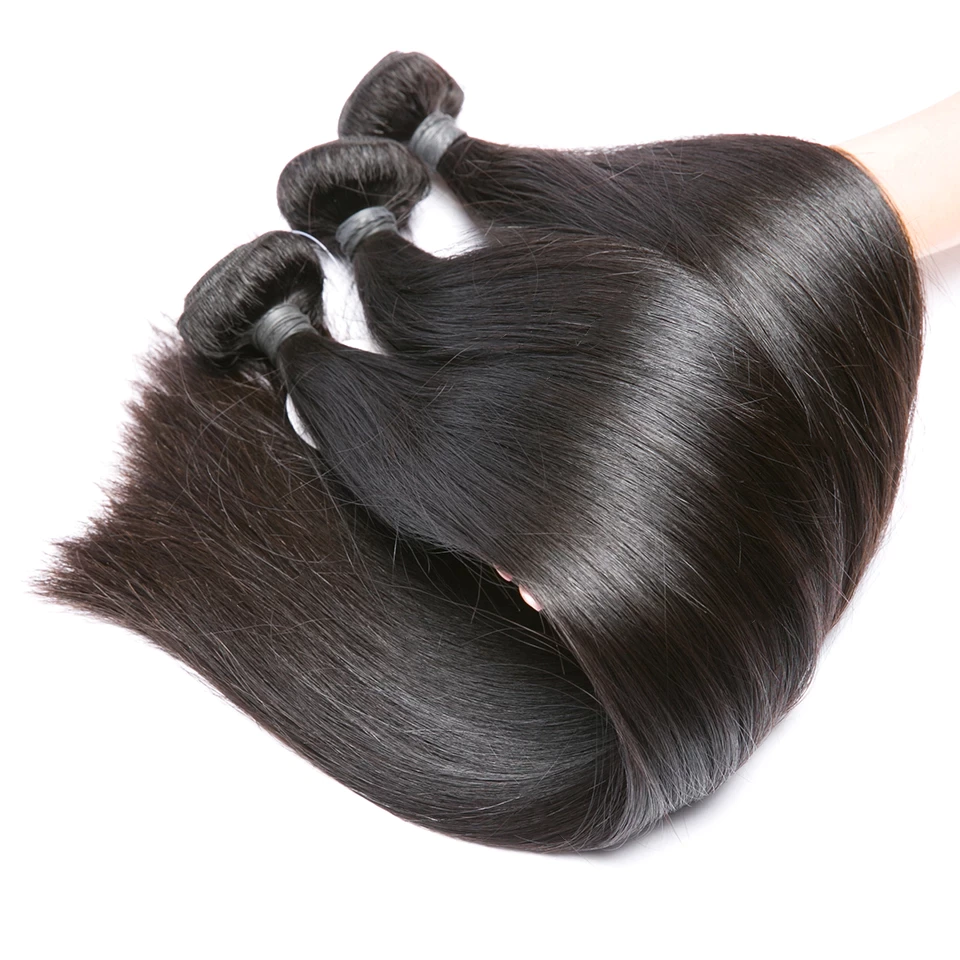 Best Beauty Hair 12A Top Grade Raw Virgin Human Hair Bundles Bone Straight