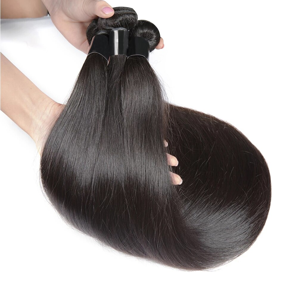 Best Beauty Hair 12A Top Grade Raw Virgin Human Hair Bundles Bone Straight