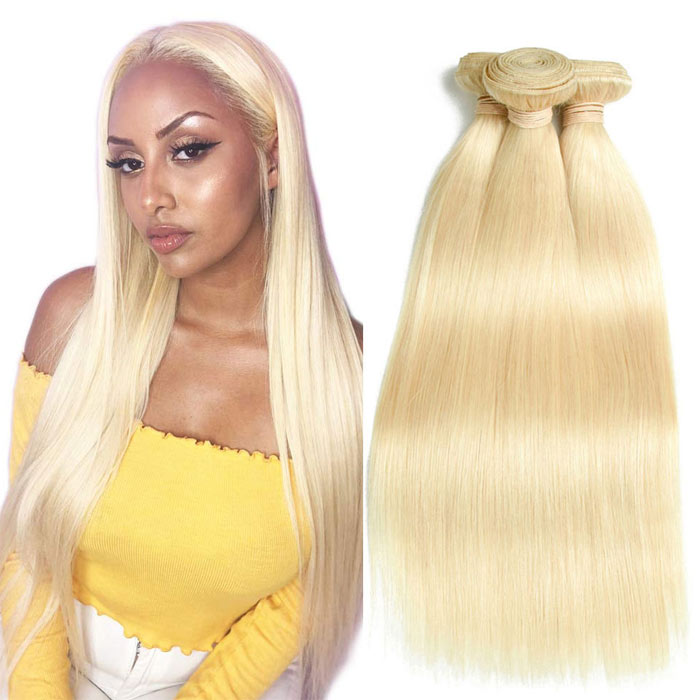 Best Beauty Honey Blonde Hair Weave 3 or 4 Bundles Deals Virgin Human Hair Extensions