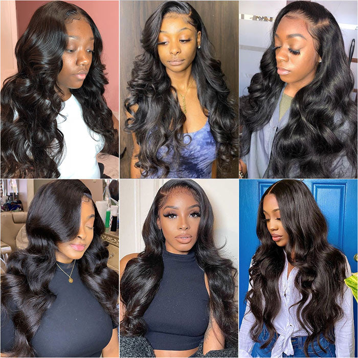 Body Wave 360 Lace Frontal Wig Pre Plucked for Women 16"-30" Transparent Lace Wigs Human Hair