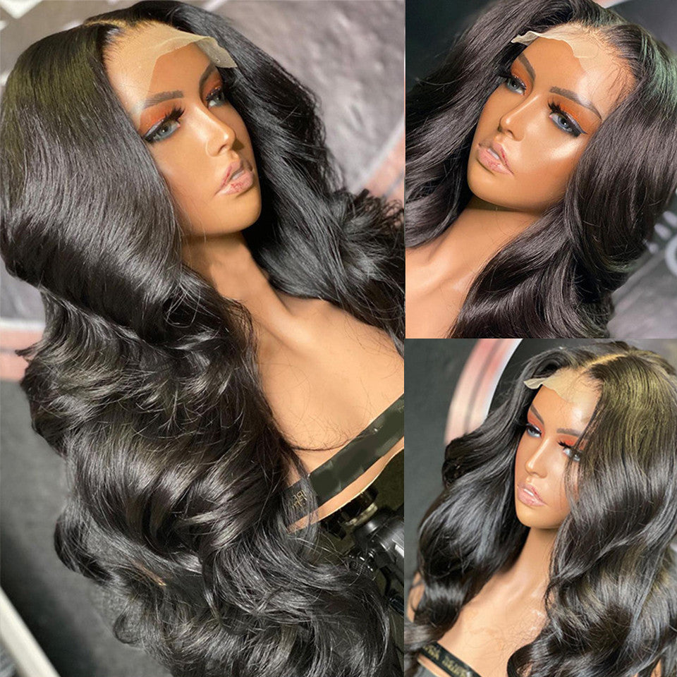 Body Wave 13x4 HD Lace Frontal Wig Pre Plucked Virgin Human Hair for Women