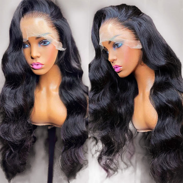 Body Wave 360 Lace Frontal Wig Pre Plucked for Women 16"-30" Transparent Lace Wigs Human Hair