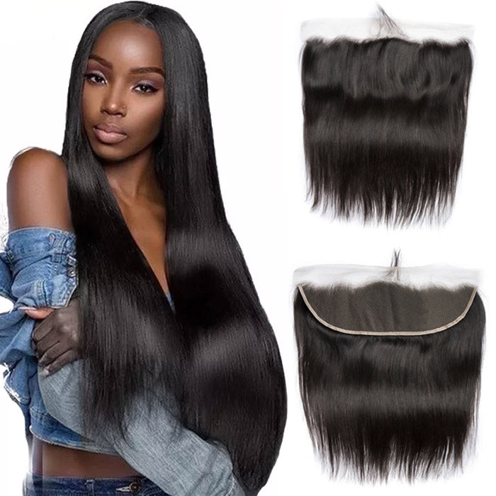 Best Beauty Transparent Lace Frontal with Bundles Bone Straight Virgin Human Hair Weave