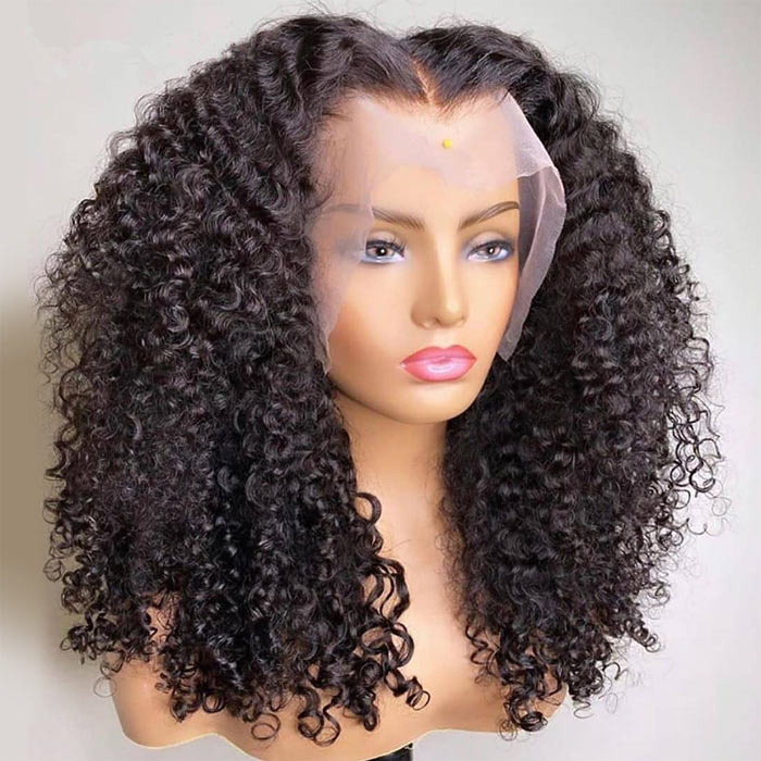 Curly Lace Frontal Wig Human Hair Best Beauty Short Bob Lace Closure Wig for Women