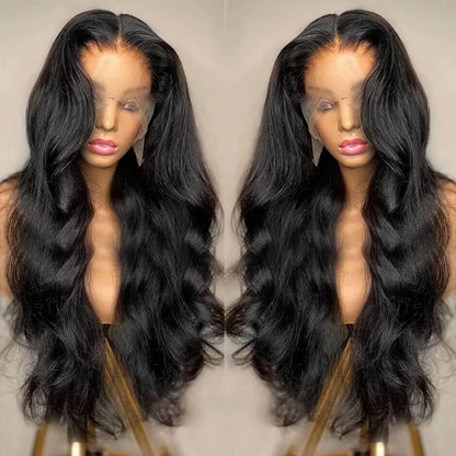 Full Lace Wig Body Wave Pre Plucked 16 to 30 Inches Virgin Human Hair Transparent Lace Wigs