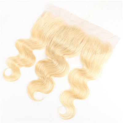 Honey Blonde 613 Color 13x4 Lace Frontal Pre Plucked Body Wave Virgin Human Hair