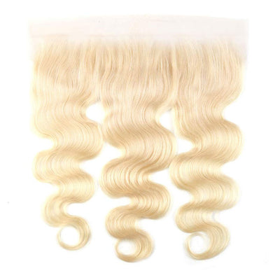 Honey Blonde 613 Color 13x4 Lace Frontal Pre Plucked Body Wave Virgin Human Hair