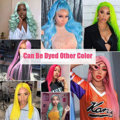 4x4 HD Lace Closure Wig Silky Straight Honey Blonde Color 5x5 Lace Closure Wig Pre Plucked