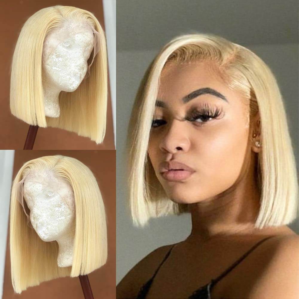 Honey Blonde Color 613 Lace Wig 180% Density Best Beauty Hair