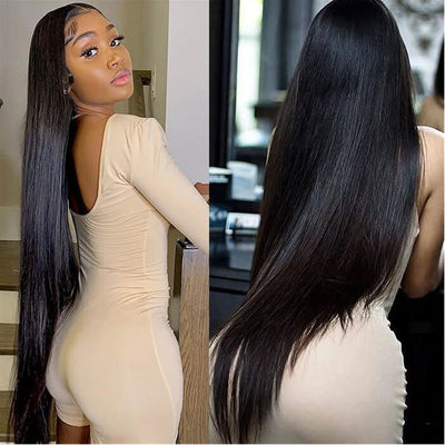 Human Hair Bundles Bone Straight Virgin Hair Weave Extensions 8 Inches to 40 Inches