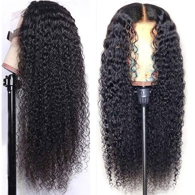 Jerry Curl 4x4 HD Lace Closure Wig Human Hair Pre Plucked with Baby Hair