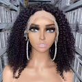 Kinky Curly Lace Frontal Wig 180% Density Best Beauty Virgin Human Hair Flash Sale