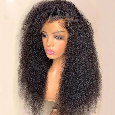 Kinky Curl 13x4 Lace Frontal Wig Pre Plucked Best Beauty Human Hair