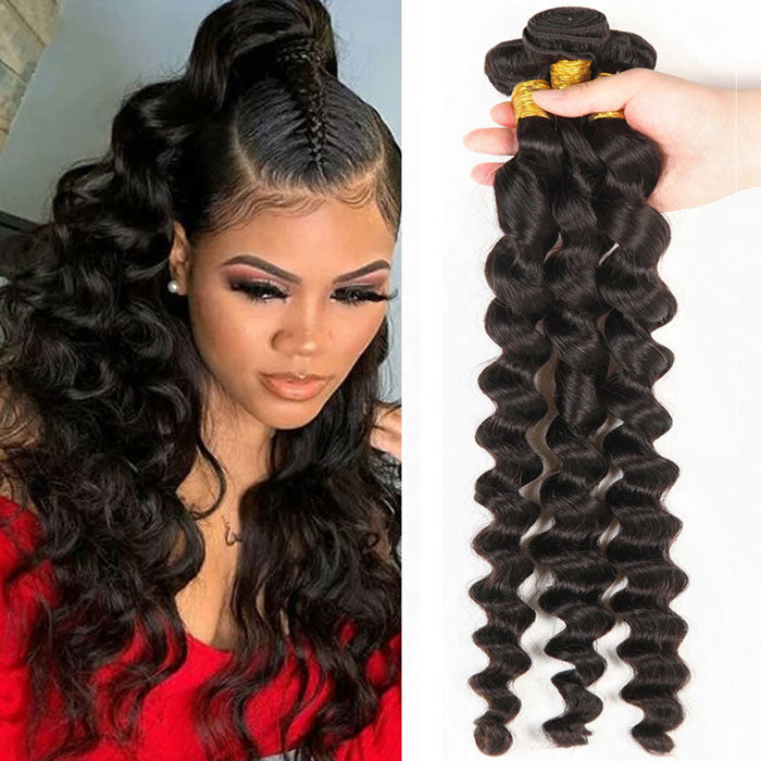 Loose Deep Wave Hair Weave 3 or 4 Bundles Deals Best Beauty Virgin Human Hair Extensions