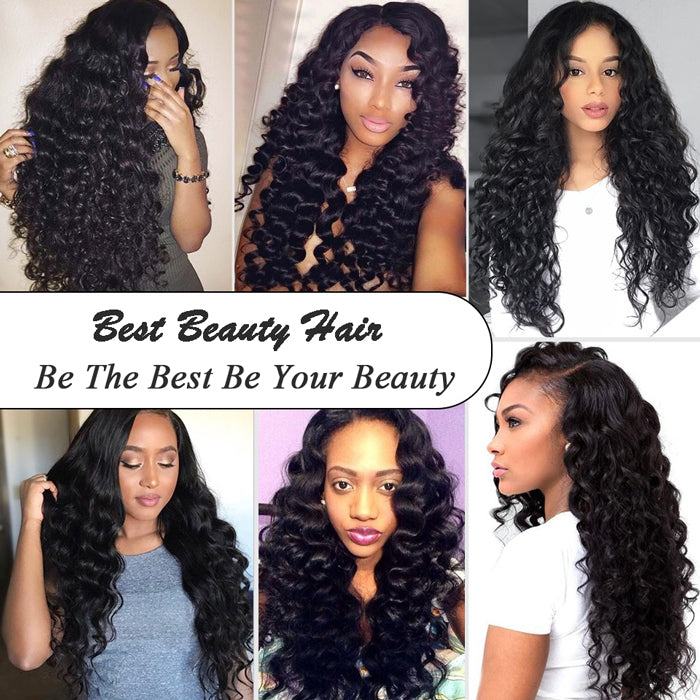 Loose Deep Wave Hair Weave 3 or 4 Bundles Deals Best Beauty Virgin Human Hair Extensions