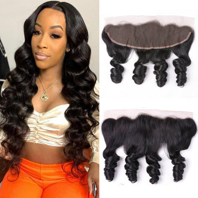 Loose Wave Transparent Lace Frontal Pre Plucked Best Beauty Virgin Human Hair